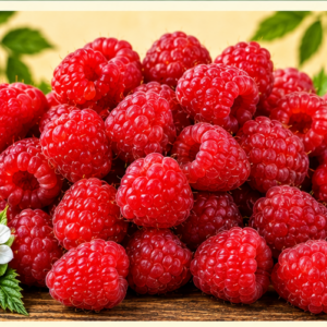 Fresh raspberries sweet juicy and naturally tangy
