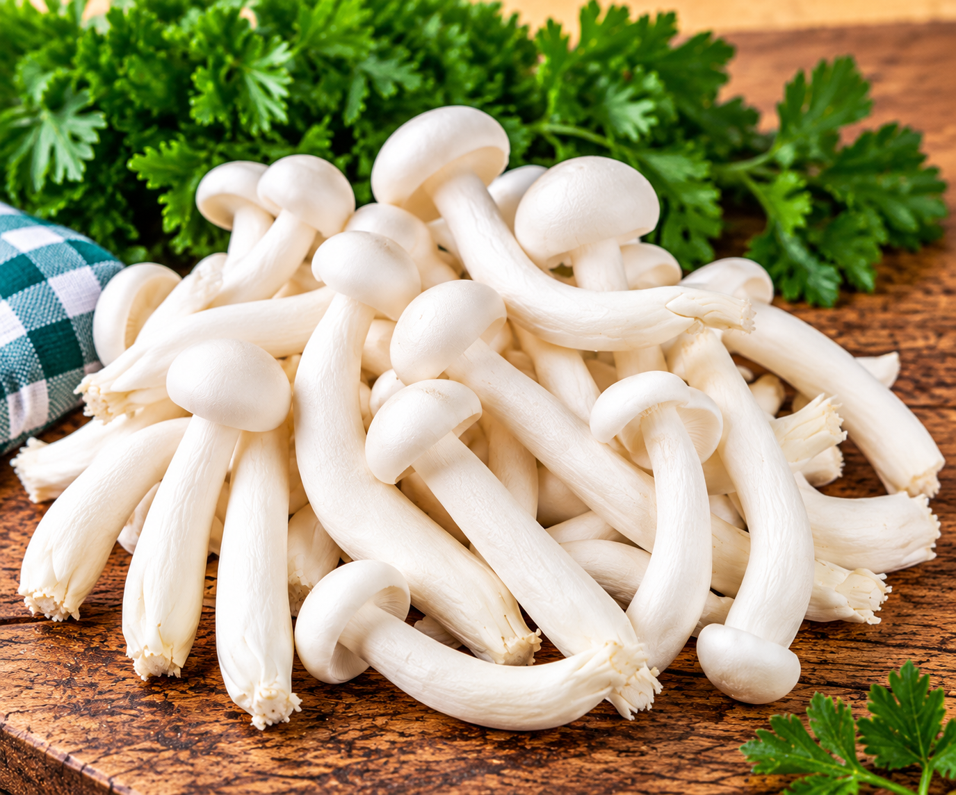 Fresh White Shimeji Mushrooms premium gourmet mushrooms