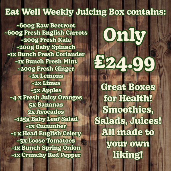 Eat well weekly juicing box