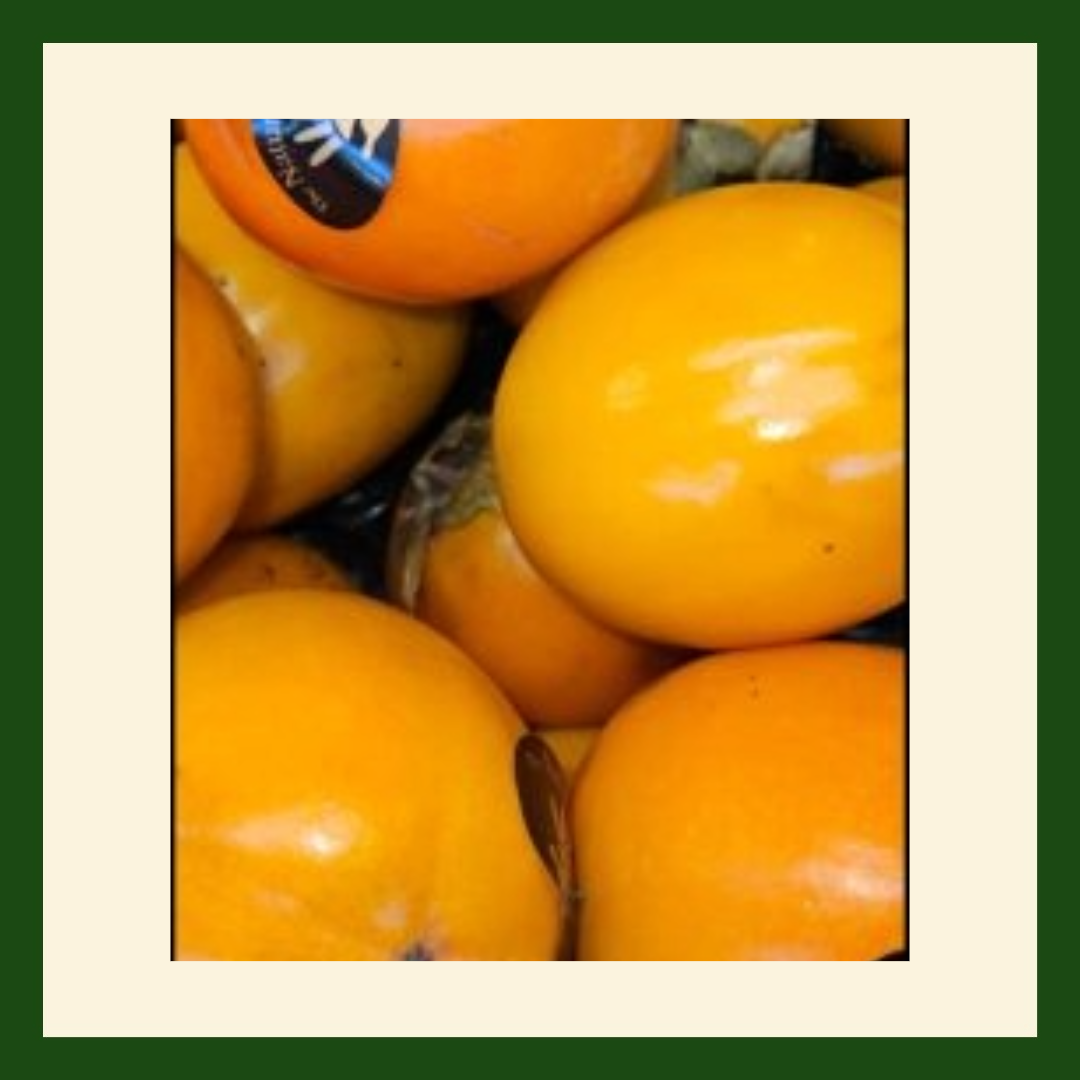 Fresh sweet Kaki persimmon fruit