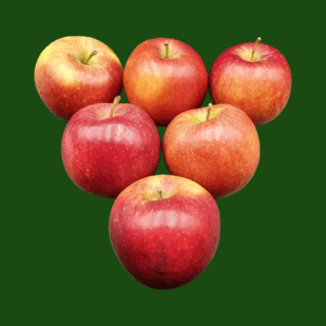 Fresh crisp Braeburn apples