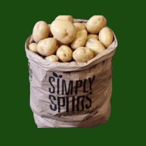 King Edward potatoes in a 25kg sack, washed and ready to use