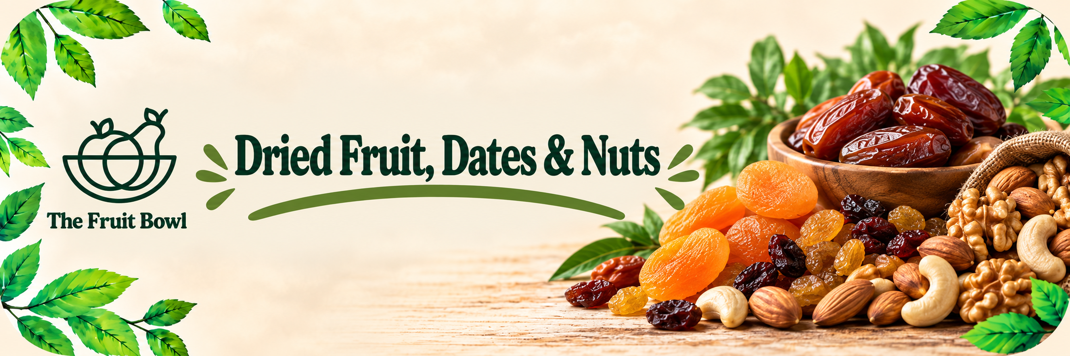 Dried fruit, dates and nuts from The Fruit Bowl in Brighton