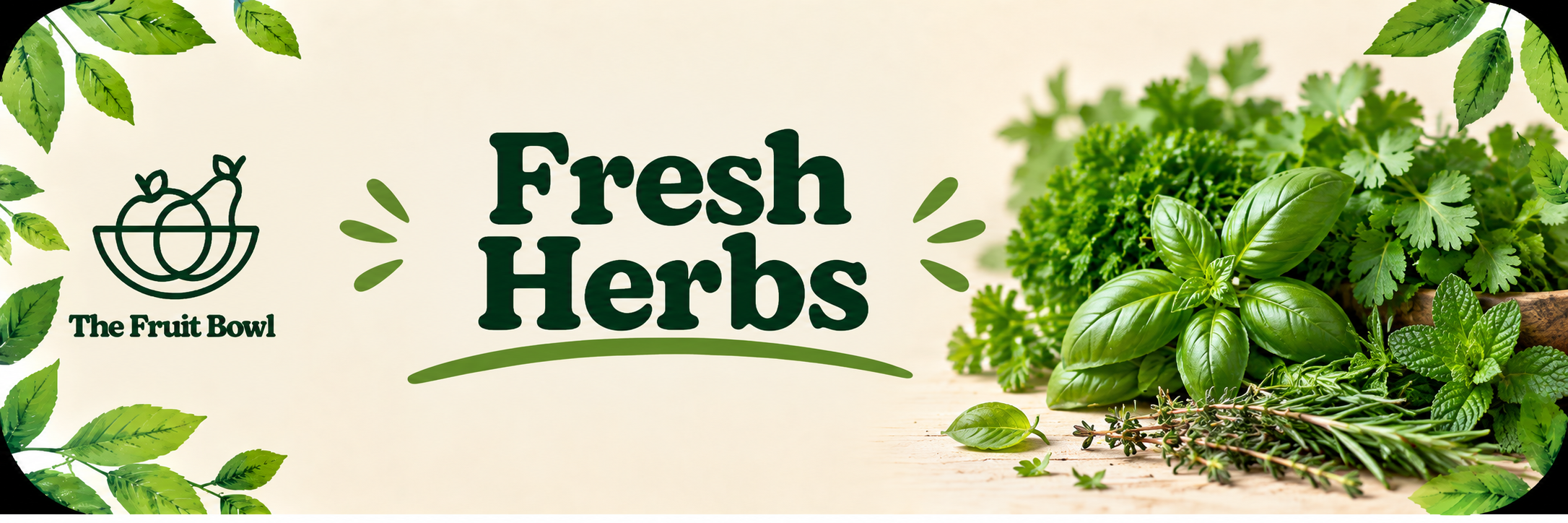 Fresh herbs from The Fruit Bowl in Brighton