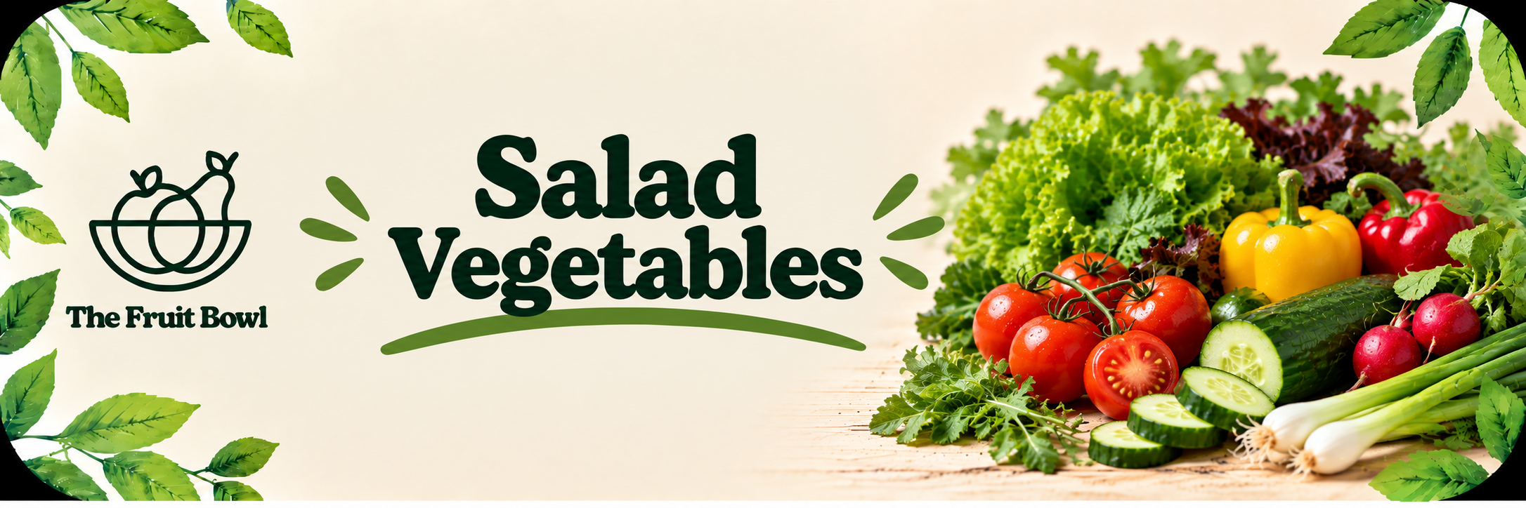 Fresh salad vegetables from The Fruit Bowl in Brighton